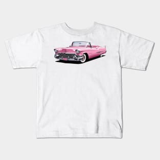 Pink Classic Barbie Car Kids T-Shirt